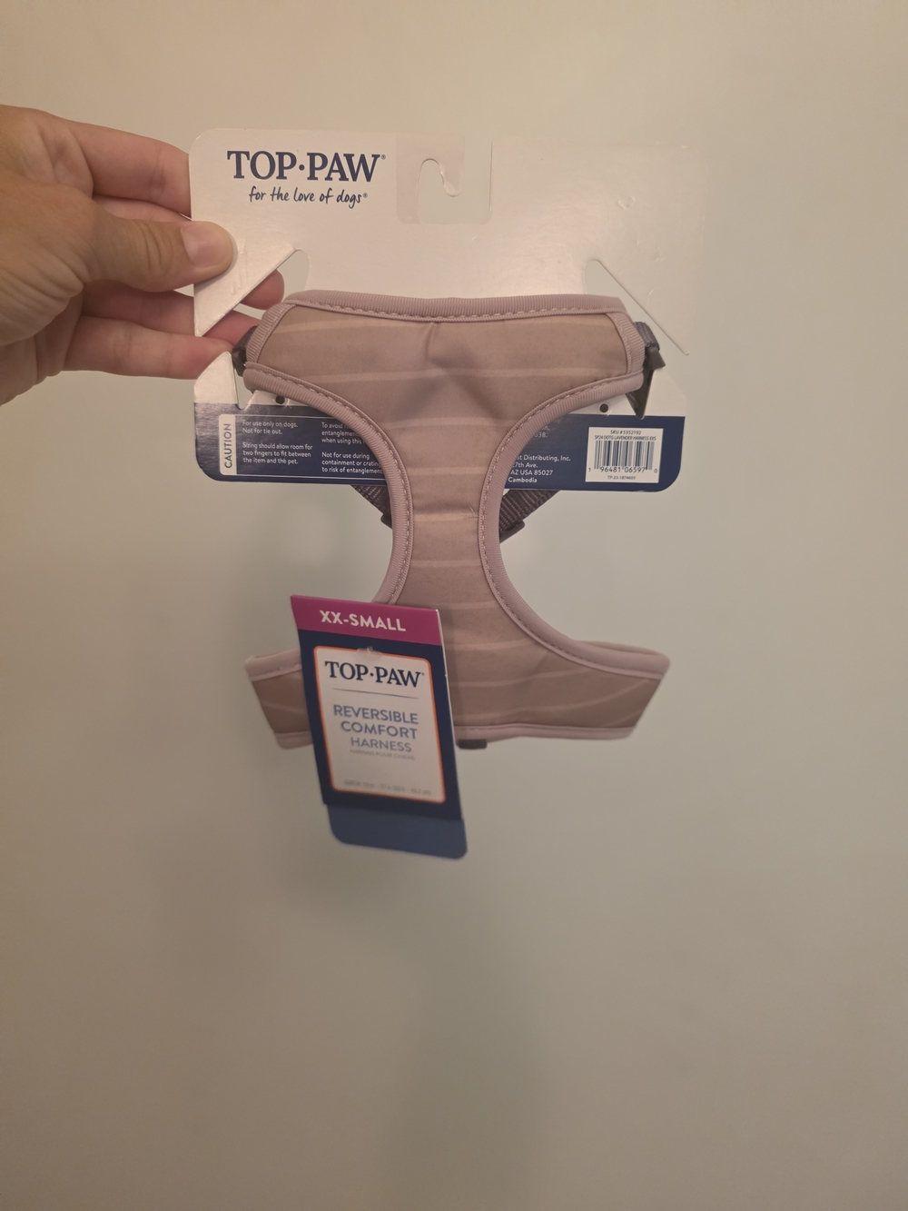 Top Paw Reversible Comfort Dog Harness - Purple